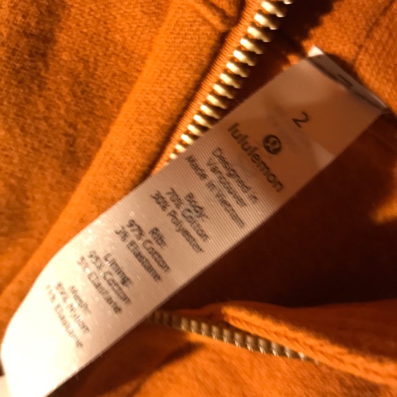 One Left Lululemon Scuba Hoodie Fleece Fools Gold - Picture 7 of 7